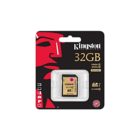 სურათი Kingston SD Card (SDA10 32GB) UHS-I Ultimate 90MB/s