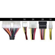 Picture of Spire 1501B USB 2.0 x2, Mic/Audio, black, with 420W PSU (SPS1501B-420W-E1)