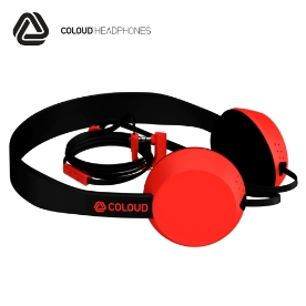 Picture of Headphones w/Mic Coloud (Knock) Black/Red