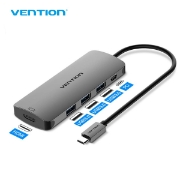სურათი გადამყვანი VENTION Type-C To HDMI USB3.0 HUB CGPHA