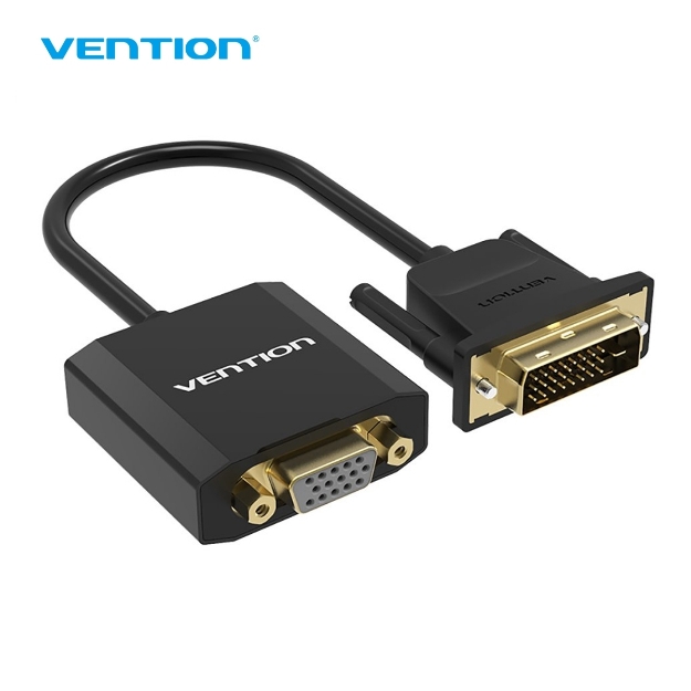 Picture of Adapter VENTION DVI-D (24+1) TO VGA EBABB Black
