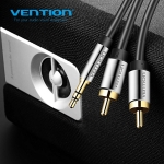 Picture of კაბელი VENTION 3.5MM TO RCA BCFBG 1.5M BLACK