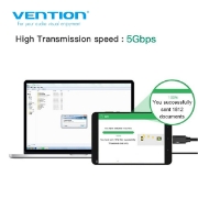 Picture of Type-C CABLE VENTION VAS-A47-B100 1M USB3.0 BLACK