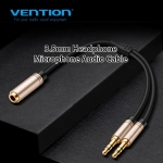 Picture of AUX ADAPTER VENTION BBDBY-M 2X 3.5mm MALE TO 4 POLE 3.5MM FEMALE