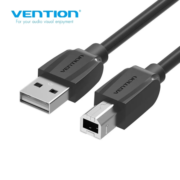 Picture of PRINTER CABLE VENTION VAS-A59-B300 3M USB2.0 TYPE-B BLACK