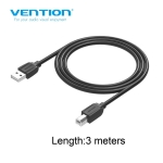 Picture of PRINTER CABLE VENTION VAS-A59-B300 3M USB2.0 TYPE-B BLACK