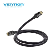 სურათი HDMI კაბელი VENTION VAA-B05-B150 Nylon Braided 1.5M Black 4K