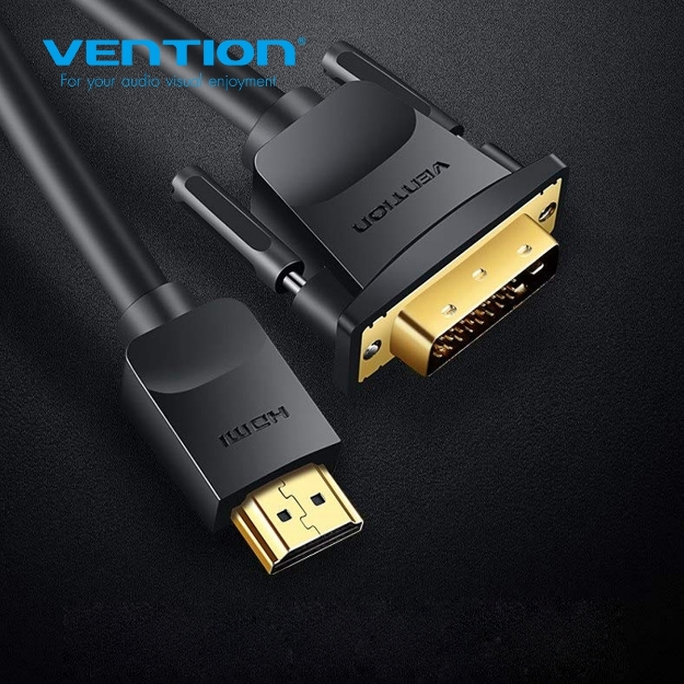 Picture of HDMI TO DVI-D კაბელი VENTION ABFBI  3M BLACK