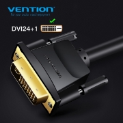 სურათი DVI-D კაბელი VENTION EAABH 2M 24+1 BLACK