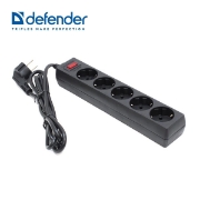 Picture of Surger Protector DEFENDER ES 5 5Outlets 5M Black