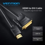 Picture of  HDMI TO DVI-D კაბელი VENTION ABFBG 1.5M BLACK