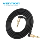 Picture of AUX CABLE VENTION P360AC-B050-T2 3.5MM Male to Male 90° Cable 0.5M BLACK