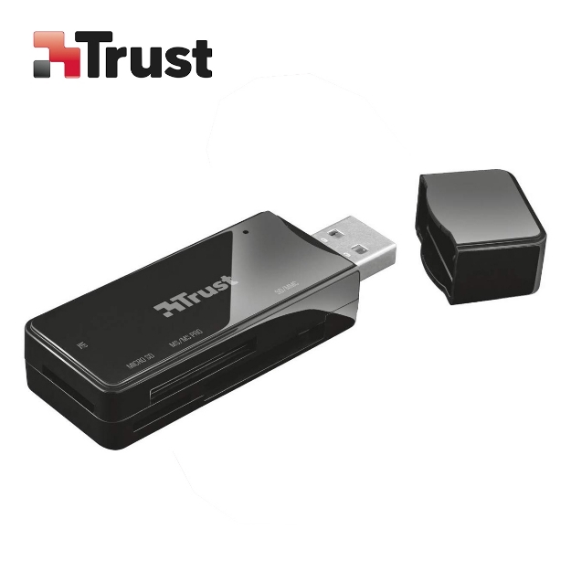 Picture of ბარათის USB წამკითხველი TRUST NANGA (21934) BLACK