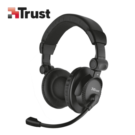 Picture of HEADSET TRUST COMO (21658) 3.5mm 4pin BLACK