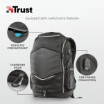 Picture of NOTEBOOK BAG TRUST GXT 1255 OUTLAW (23240) BACKPACK BLACK
