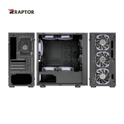 Picture of CASE Golden Tiger RAPTOR-F-35 MIDITOWER + 600W BLACK WINDOW