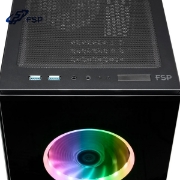 სურათი ქეისი FSP CMT340 Mid Tower RGB Glass Black