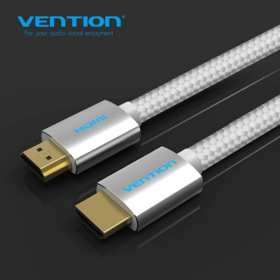 Picture of HDMI Cable Vention AABII 3M Silver Cotton