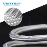 Picture of HDMI კაბელი Vention AABII 3M Silver Cotton