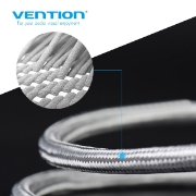 Picture of HDMI Cable Vention AABII 3M Silver Cotton