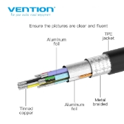 Picture of Adapter Type-C to VGA VENTION CGMHA Metal 0.1M