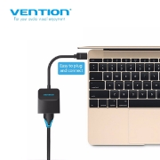 Picture of Adapter Type-C to VGA VENTION CGFBB 0.15M Black