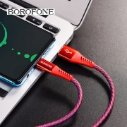 სურათი MICRO USB კაბელი BOROFONE BU13 Fast Charging 4A RED 1.2M