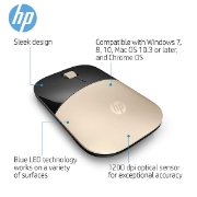 Picture of MOUSE HP (X7Q43AA) Wireless Gold