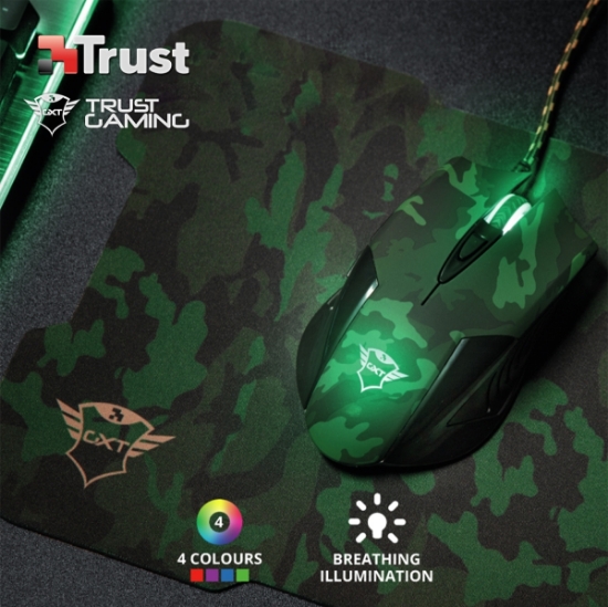 Picture of Mouse + MousePad TRUST GXT 781 Rixa Camo (23611)