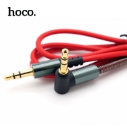 სურათი AUX კაბელი HOCO UPA02 Spring 3.5mm 1M BLACK