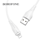 Picture of Lightning Cable BOROFONE BX18 Optimal White 2M 2.4A