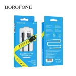 Picture of Type-C Cable BOROFONE BU17 Starlight Smart Power Off 1.2M BLACK 3A