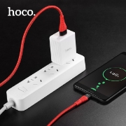 სურათი Type-C კაბელი HOCO U53 5A Flash Charging Data 1.2M RED