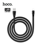 Picture of Lightning Cable HOCO U57 Twisting charging data 1.2m BlacK
