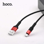 Picture of Type-C Cable HOCO X26 Xpress Charging Data 3.0A 1M Black/Red