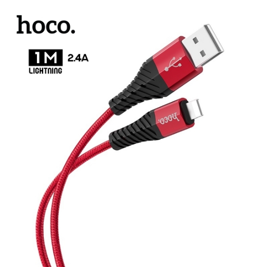 Picture of Lightning Cable HOCO X38 Cool Charging data 1m Red
