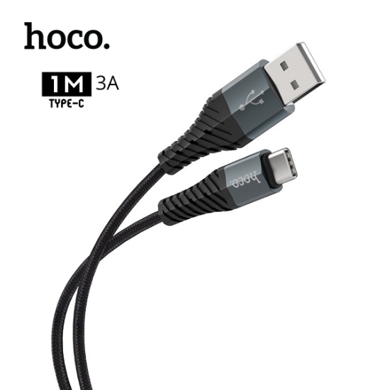 Picture of Type-C Cable HOCO X38 Cool Charging data 3.0A 1m Black