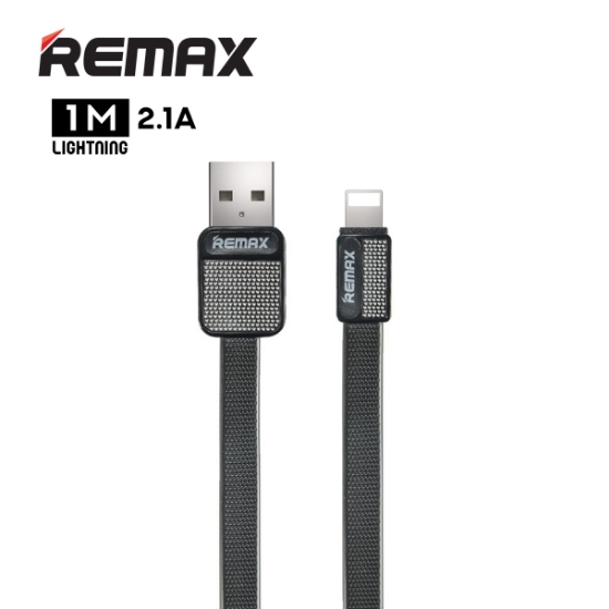 Picture of Lightning Cable REMAX RC-044i Platinum 2.1A 1M BLACK