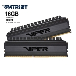 Picture of ოპერატიული მეხსიერება Patriot Viper 4 Blackout 16GB (2x8GB) DDR4 3200MHz PVB416G320C6K