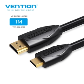 Picture of Mini HDMI To HDMI კაბელი Vention VAA-D02-B100 1M BLACK
