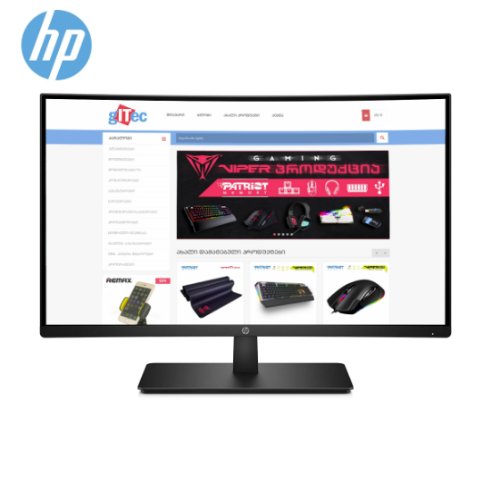 სურათი მონიტორი HP 27x Curved Gaming Display  (7MW42AA) Black