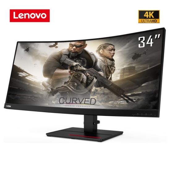Picture of Monitor Lenovo ThinkVision T34w-20 61F3GAR1EU Curved 34" 4k WQHD VA LED