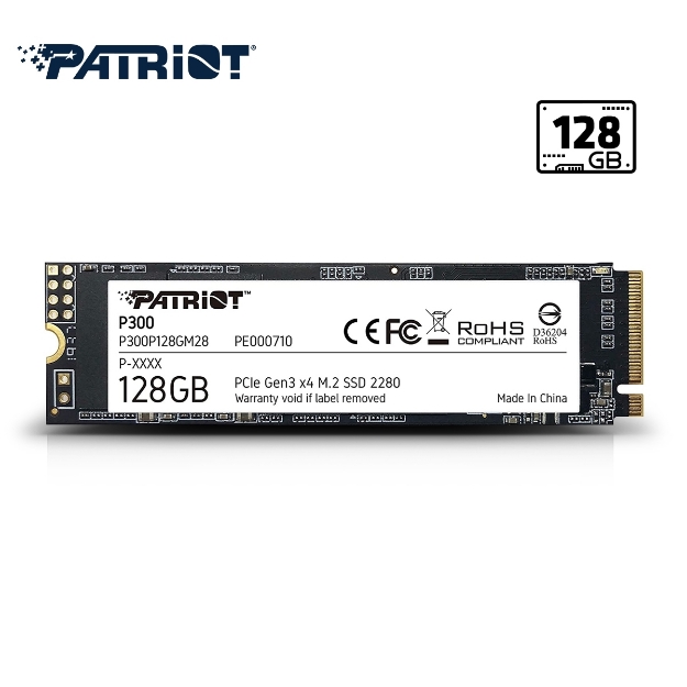 Picture of SSD მყარი დისკი Patriot P300 128GB M.2 2280 SSD P300P128GM28