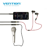 Picture of AUX Adapter Vention BBMBY 4 Pole 3.5mm Male to 2x3.5mm Female