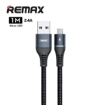 Picture of Micro USB კაბელი REMAX RC-152m Colorful Light 2.4A Data 1M Black