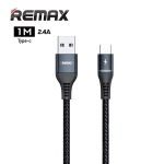 Picture of Type-C Cable REMAX RC-152A Colorful Light 2.4A Data 1M Black