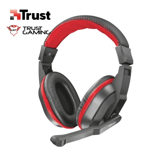 სურათი ყურსასმენი TRUST ZIVA 21953 GAMING 3.5mm BLACK
