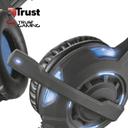 სურათი ყურსასმენი TRUST GXT 350 RADIUS  22052 USB 7.1 SURROUND BLACK