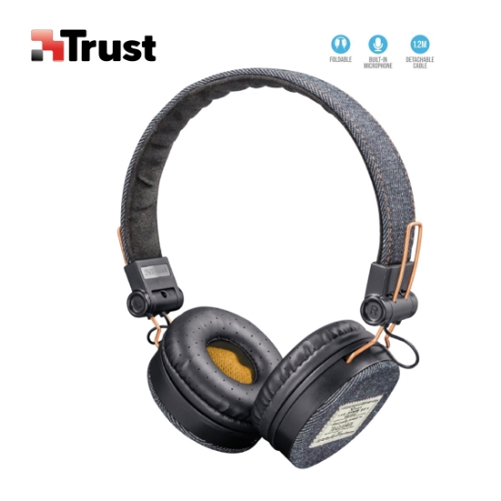 სურათი ყურსასმენი TRUST FYBER 22643 DARK DENIM