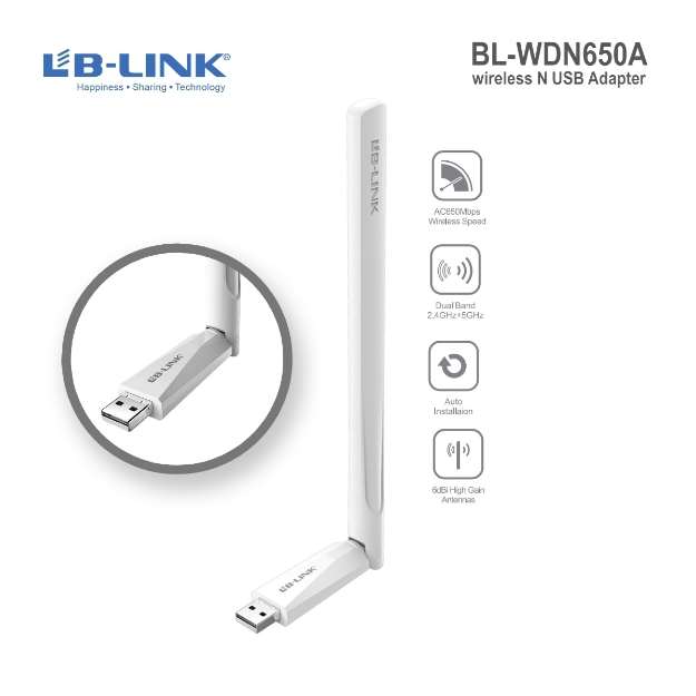 Picture of USB Wi-FI Adapter LB-LINK BL-WDN650A 5Ghz Dual band 6 dBi
